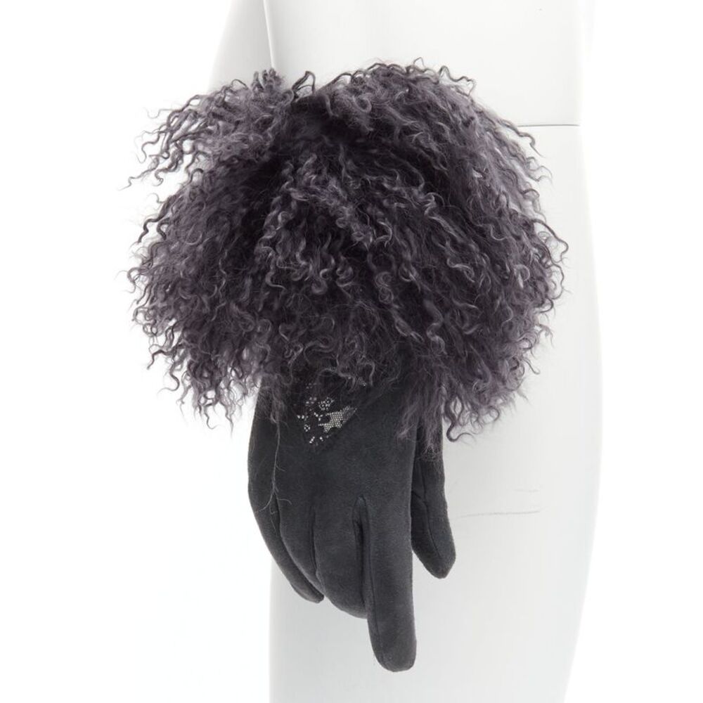 Christian Dior Shearling Fur Gloves